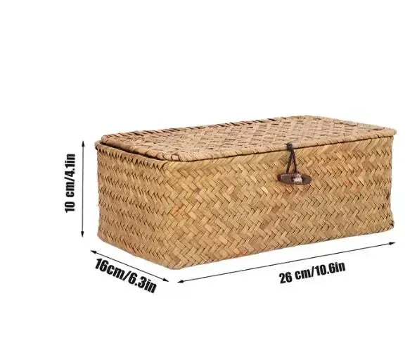 Handwoven Seagrass Storage Baskets Set - Stylish & Eco-Friendly