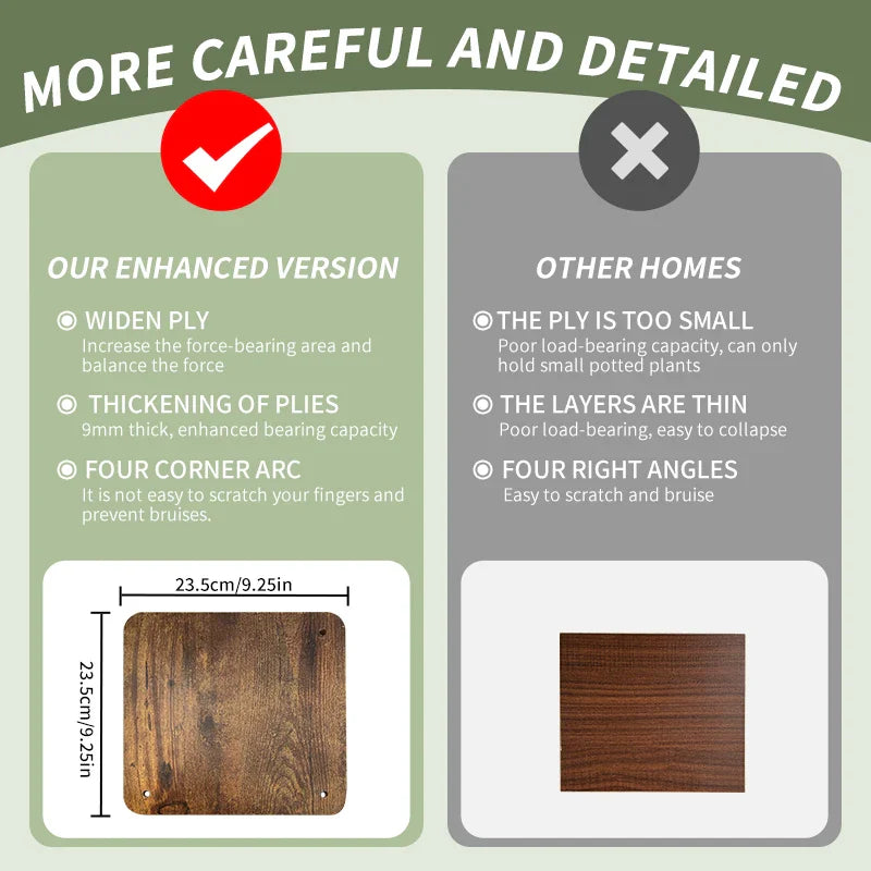 Wooden Plant Stand - Space-Saving Elegance for Flower Lovers