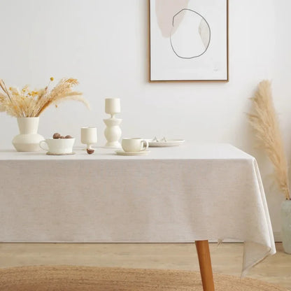 Elegant Cotton Linen Tablecloth - Perfect for Weddings & Parties