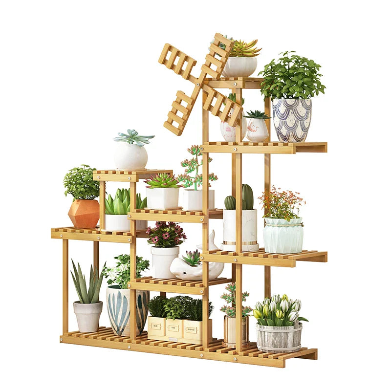 Stylish Balcony Plant Display Rack - Maximize Your Space!