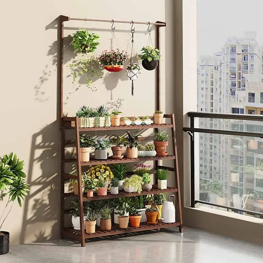 Wooden Universal Plant Shelf - Elevate Your Garden Style!