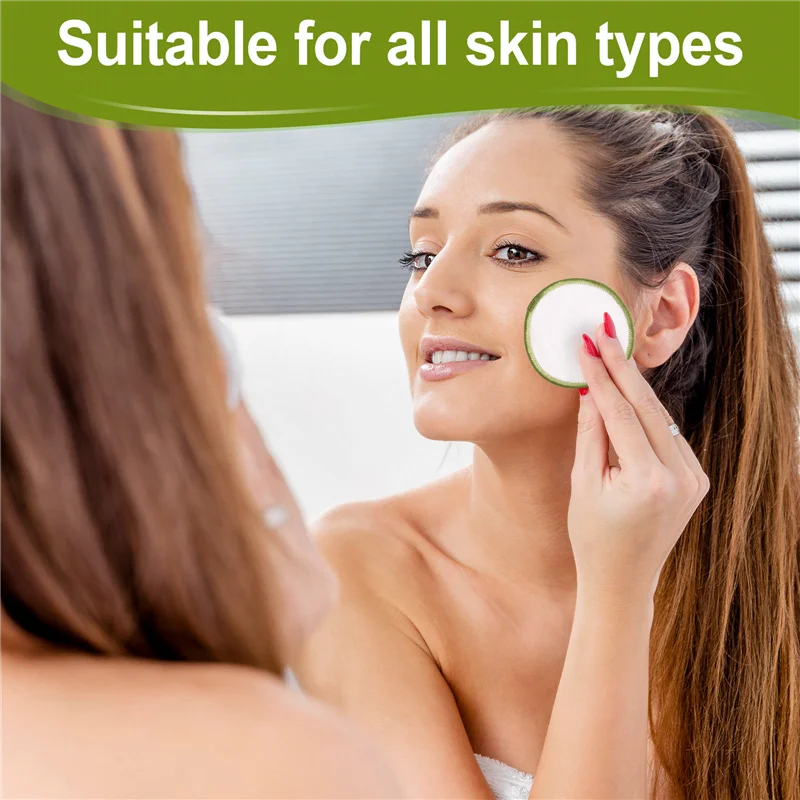 Reusable Bamboo Makeup Remover Pads - Ultra-Soft, Eco-Friendly, Gift Set With Vegan Bamboo Barrel