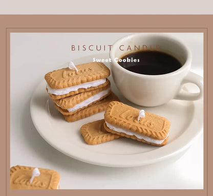 Handmade Biscuit Candle - Cozy Aromatherapy by [Brand Name]