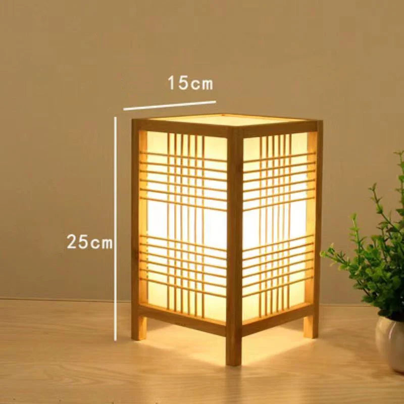 Bamboo Table Lamp: Warm Glow for Cozy Bedrooms & Studies