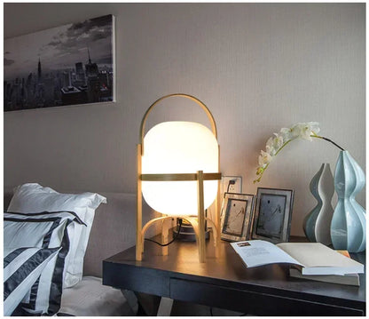 Lampadaire moderne en bambou – Éclairage LED chic pour la maison