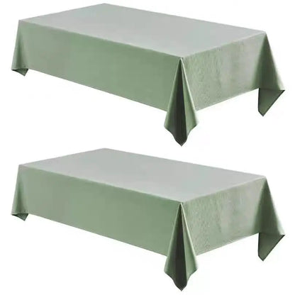 Linen Texture Waterproof Tablecloth - Elegant & Stain-Proof for Farmhouse Dining