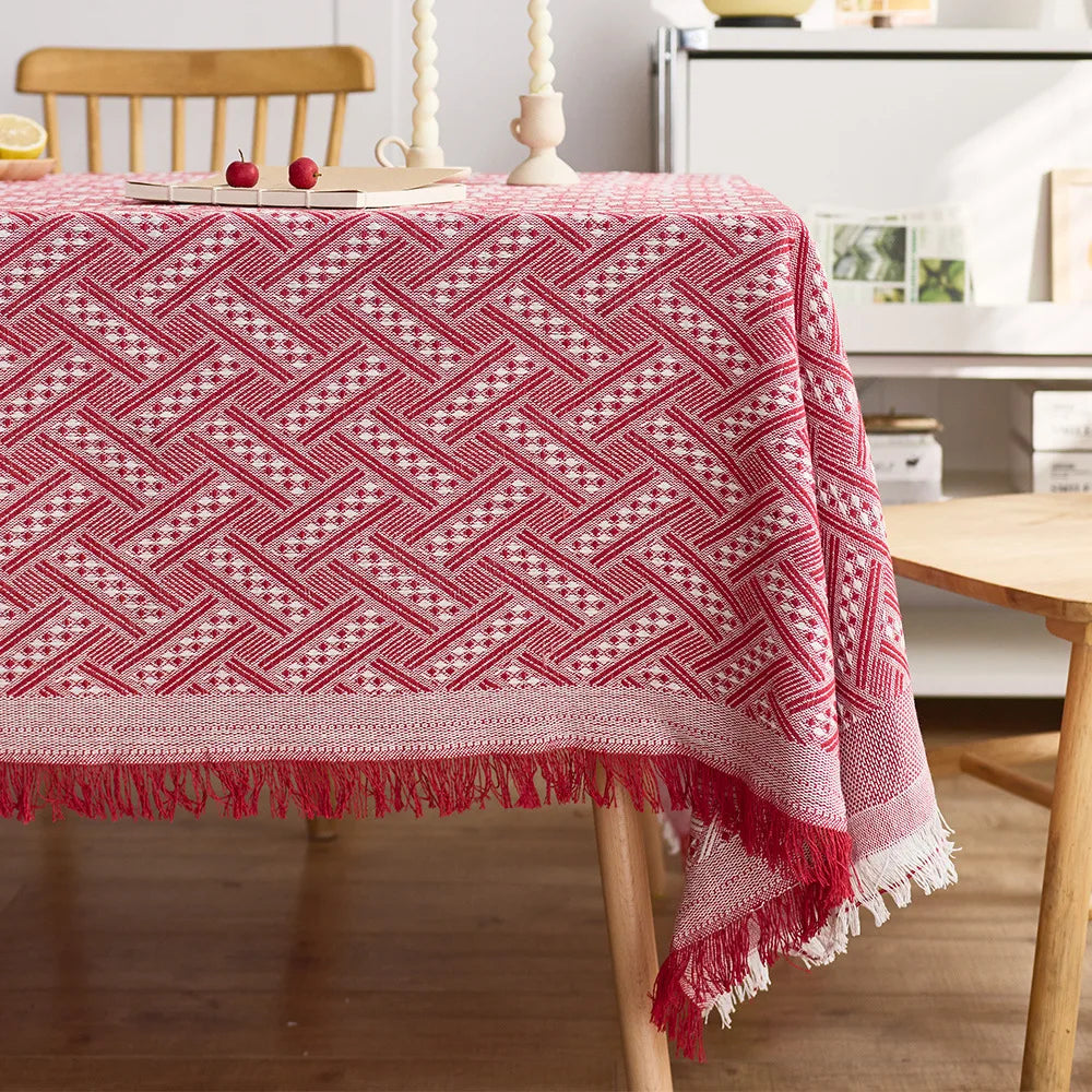 Luxury Tablecloth - Elegant French Cotton Linen for Home Decor