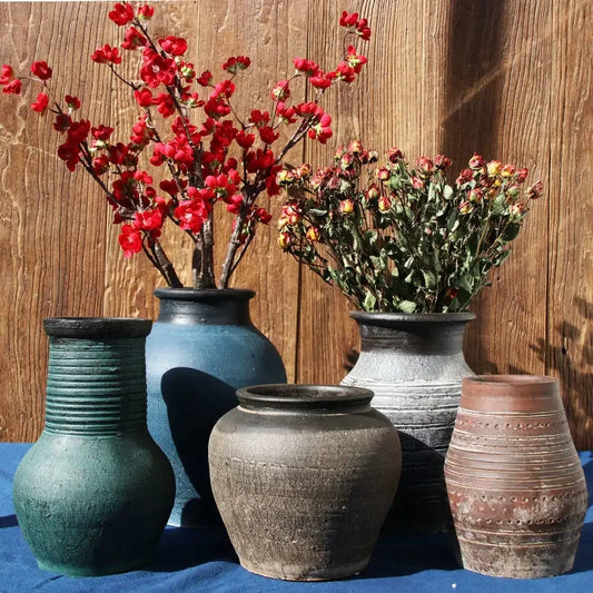 Handmade Ceramic Urn Vase - Elegance for Living Spaces