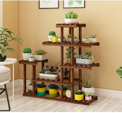 Multi-Layer Balcony Flower Rack - Space-Saving Chic for Plant Lovers