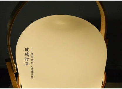 Lampadaire moderne en bambou – Éclairage LED chic pour la maison