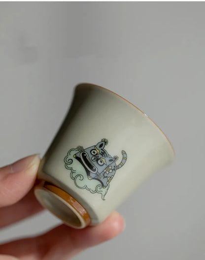 Cute Tiger Travel Tea Set - Portable Elegance for Tea Lovers