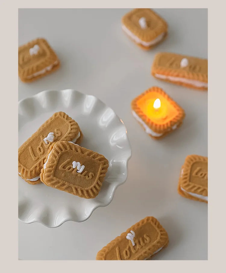 Handmade Biscuit Candle - Cozy Aromatherapy by [Brand Name]