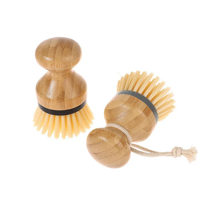 Eco-Friendly Bamboo Cleaning Brush for Effortless Kitchen Care