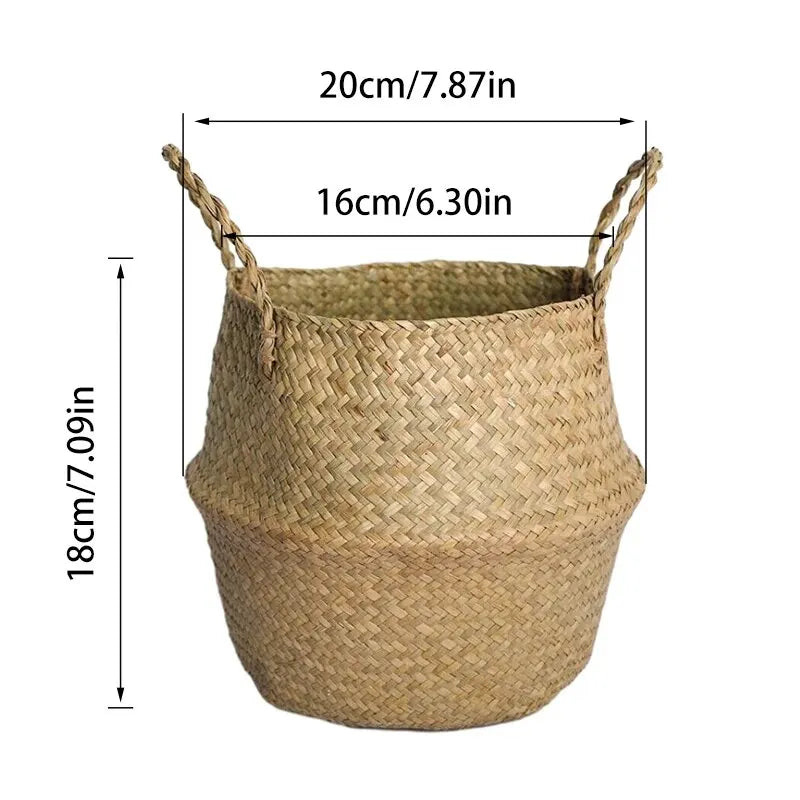 Wicker Toy Organizer Basket | Eco-Friendly Storage Solution for Families