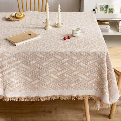 Luxury Tablecloth - Elegant French Cotton Linen for Home Decor