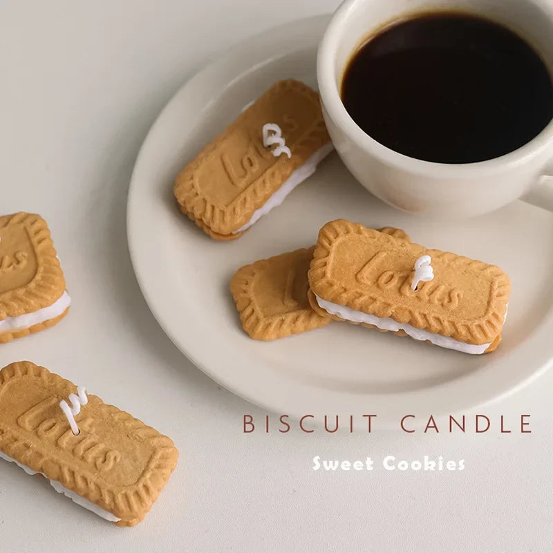Handmade Biscuit Candle - Cozy Aromatherapy by [Brand Name]