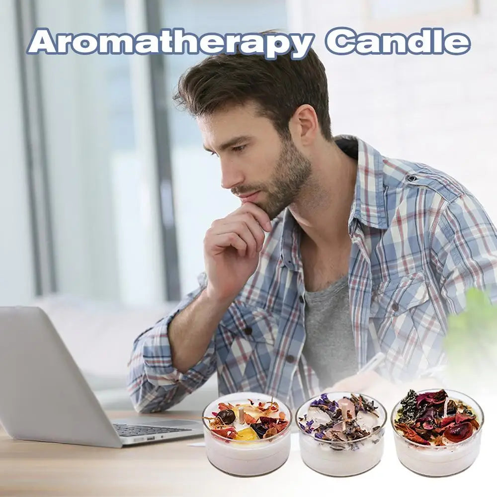 Relaxing Soy Aromatherapy Candle Set for Mindful Men
