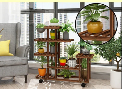 Multi-Layer Balcony Flower Rack - Space-Saving Chic for Plant Lovers
