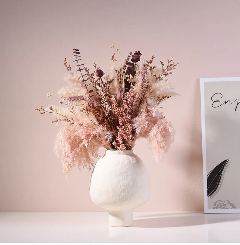 Handmade Ceramic Vase - Artisan Floral Elegance for Home