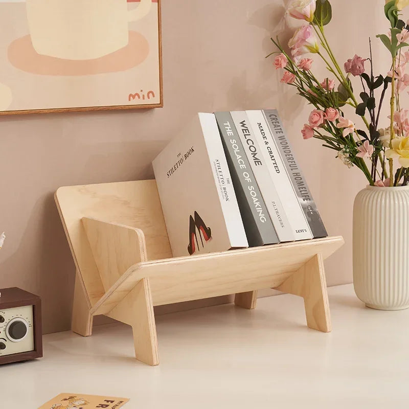 불규칙한 나무 어린이 책장 - 재미있는 정리함 - [브랜드 이름]