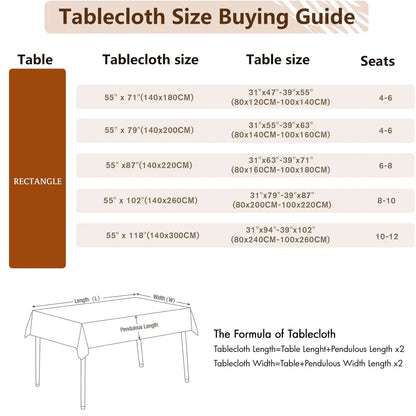 Battilo Waterproof Linen Cotton Tablecloth – Elevate Dining Style