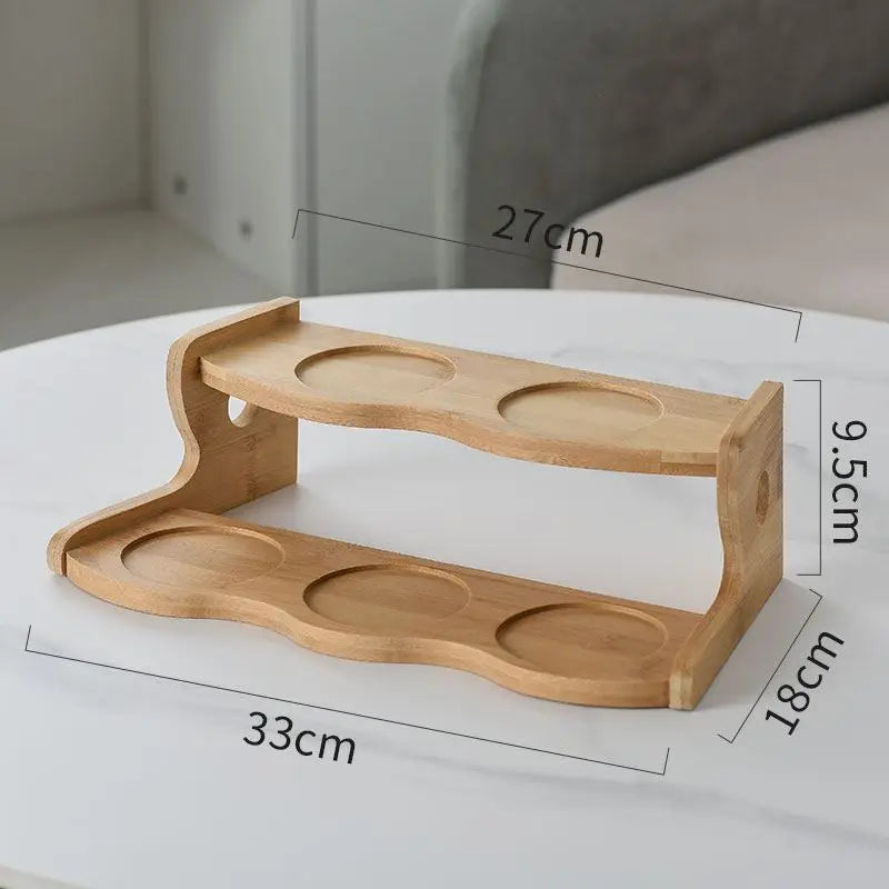 Wooden Plant Stand Flower Pot Base Holder Stool Indoor