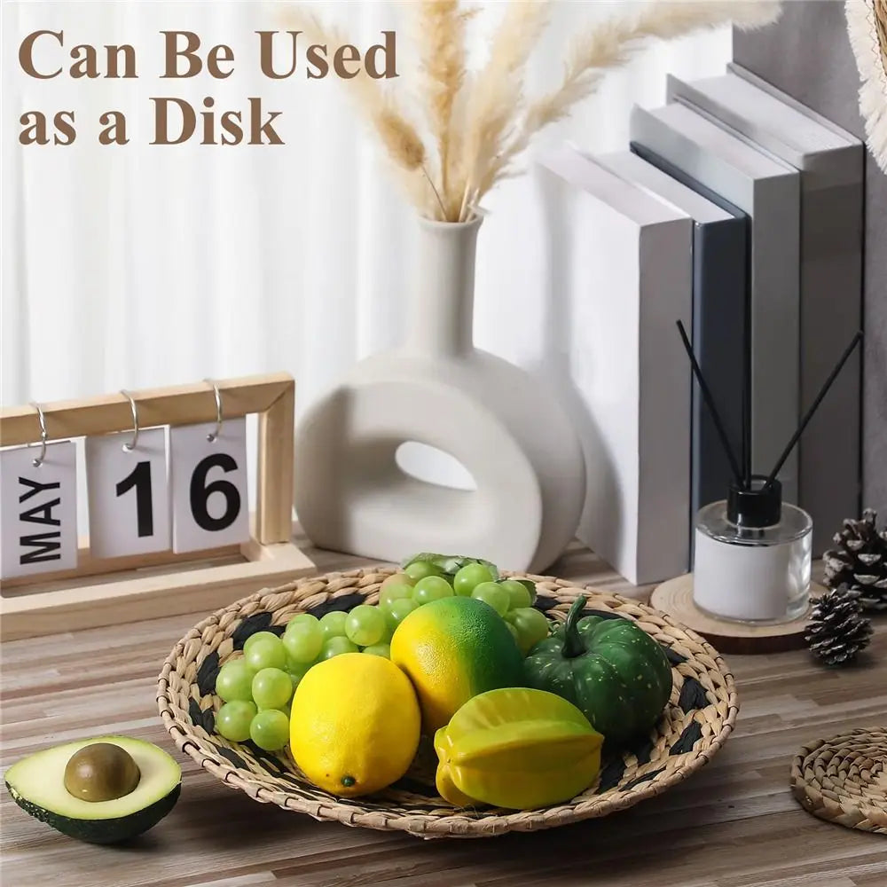 보호 벽 바구니 - 세련된 공간을 위한 손으로 짠 해초 장식