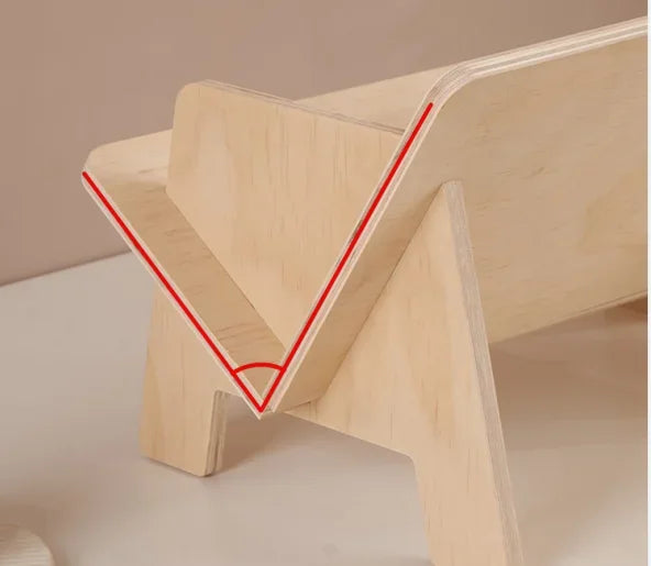 불규칙한 나무 어린이 책장 - 재미있는 정리함 - [브랜드 이름]