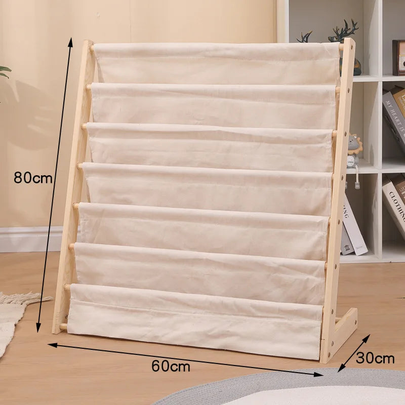 나무 어린이 책장 – 어린 독자를 위한 세련된 수납 공간!