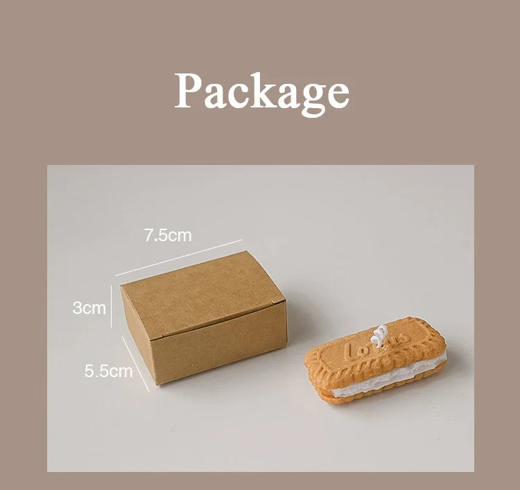 Handmade Biscuit Candle - Cozy Aromatherapy by [Brand Name]