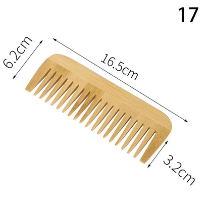 Eco-Friendly Bamboo Comb: Anti-Static Tool for Pros