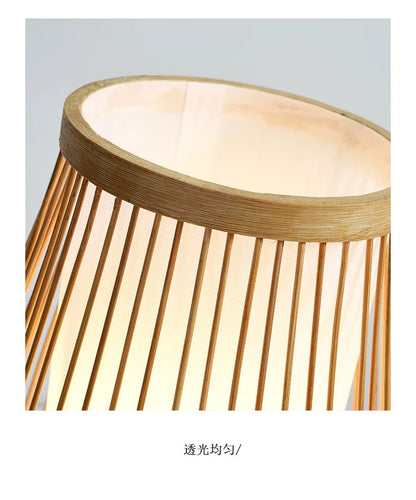 Eco-Friendly Bamboo Table Lamp - Warm Glow for Modern Spaces