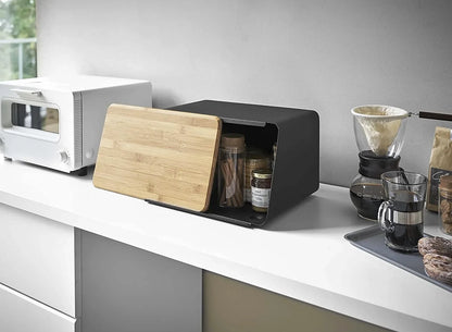 대나무 빵 상자 - 빵을 신선하게 유지하세요 & 깔끔하고 뿌리 깊은 생활