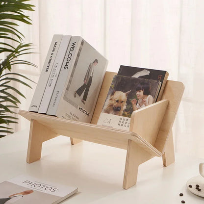 불규칙한 나무 어린이 책장 - 재미있는 정리함 - [브랜드 이름]