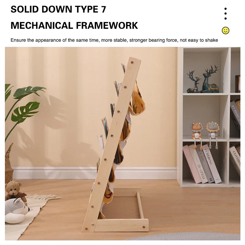 나무 어린이 책장 – 어린 독자를 위한 세련된 수납 공간!