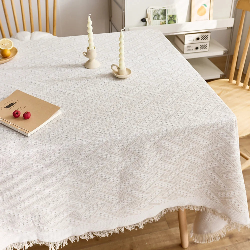 Luxury Tablecloth - Elegant French Cotton Linen for Home Decor