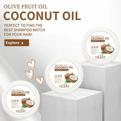 유기농 코코넛 오일 샴푸 바 - Nourish & 머리카락 강화