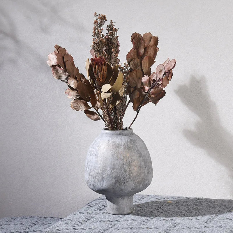 Handmade Ceramic Vase - Artisan Floral Elegance for Home