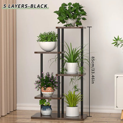 Wooden Plant Stand - Stylish 5/6/8 Tier Organizer for Garden Enthusiasts