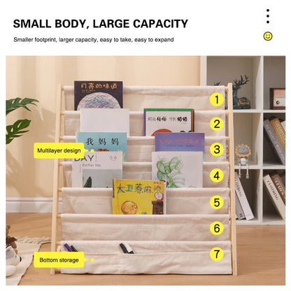 나무 어린이 책장 – 어린 독자를 위한 세련된 수납 공간!