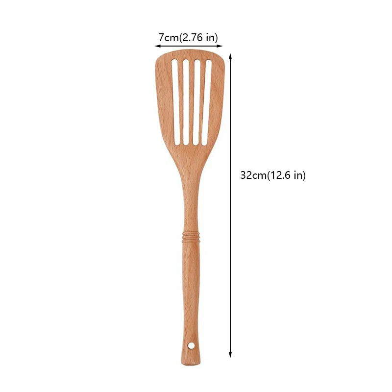 Eco-Friendly Wood Utensils Set for Natural Cooking Bliss