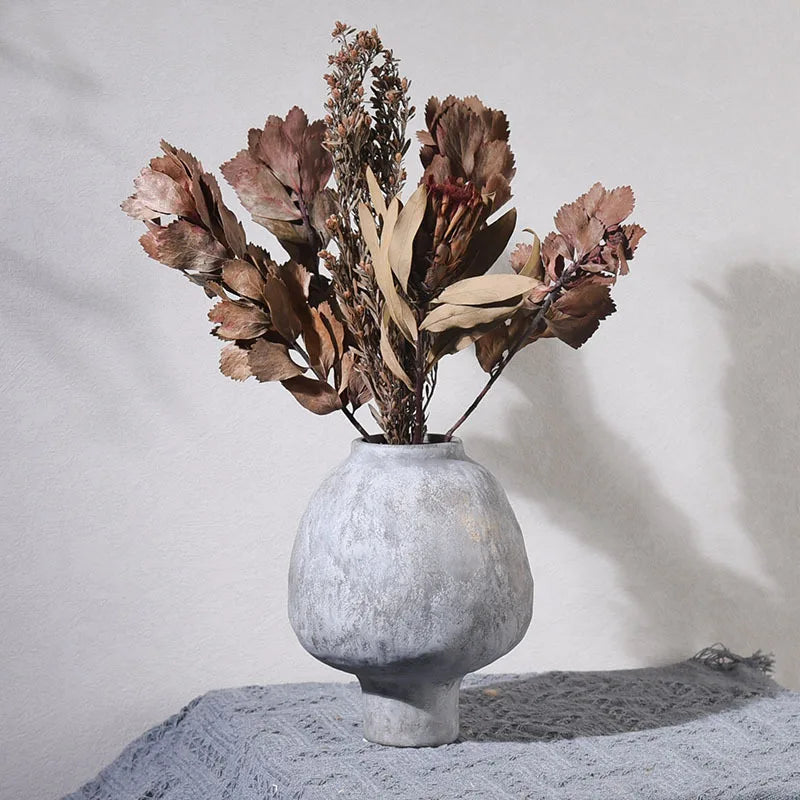 Handmade Ceramic Vase - Artisan Floral Elegance for Home