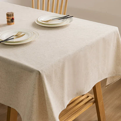 Elegant Cotton Linen Tablecloth - Perfect for Weddings & Parties