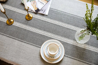 Battilo Waterproof Linen Cotton Tablecloth – Elevate Dining Style