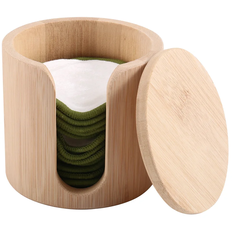Reusable Bamboo Makeup Remover Pads - Ultra-Soft, Eco-Friendly, Gift Set With Vegan Bamboo Barrel