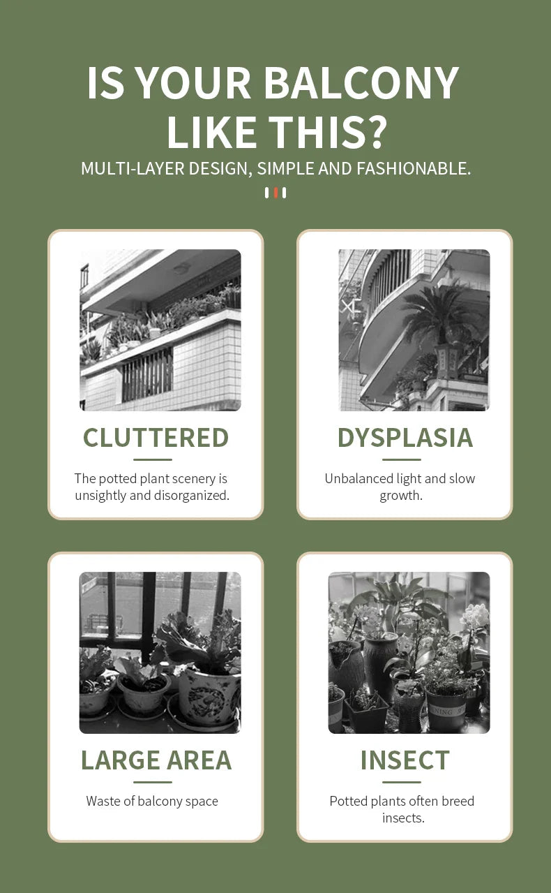 Wooden Plant Stand - Stylish 5/6/8 Tier Organizer for Garden Enthusiasts