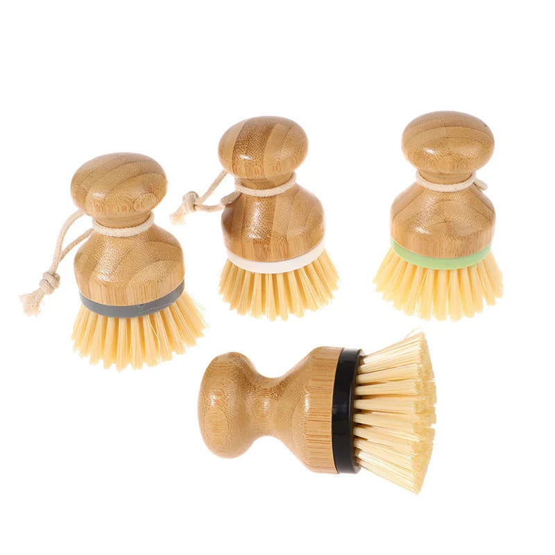 Eco-Friendly Bamboo Cleaning Brush for Effortless Kitchen Care