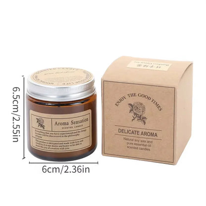 Smokeless Aromatic Soy Wax Candle - Elegant Home Décor Gift