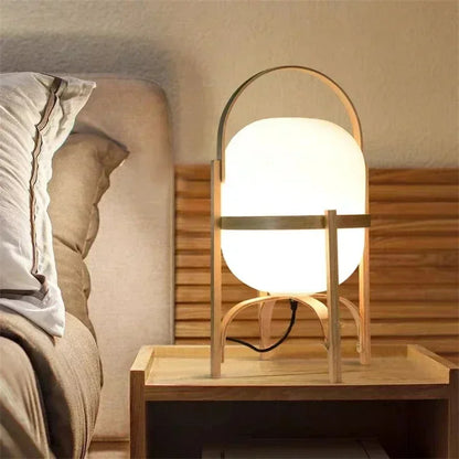 Lampadaire moderne en bambou – Éclairage LED chic pour la maison