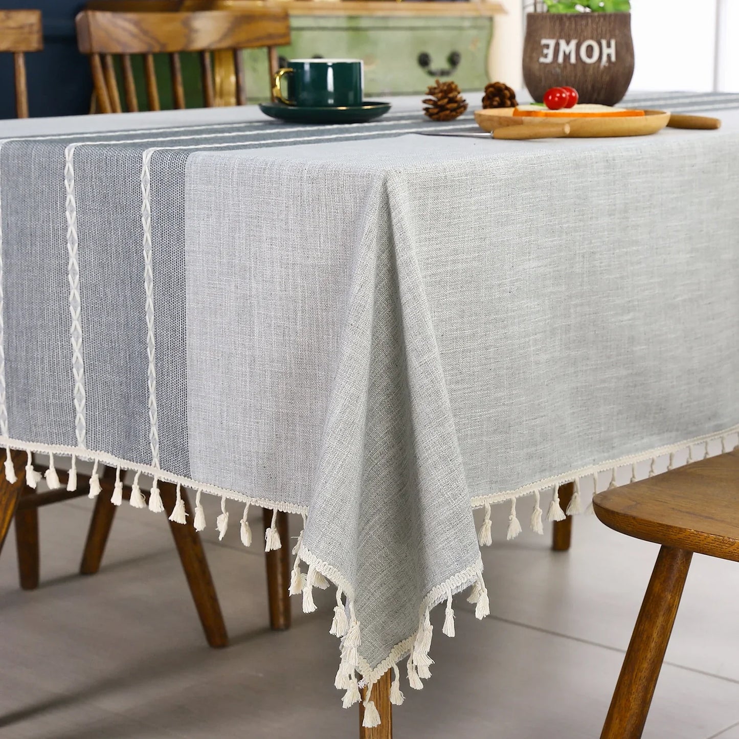 Battilo Waterproof Linen Cotton Tablecloth – Elevate Dining Style